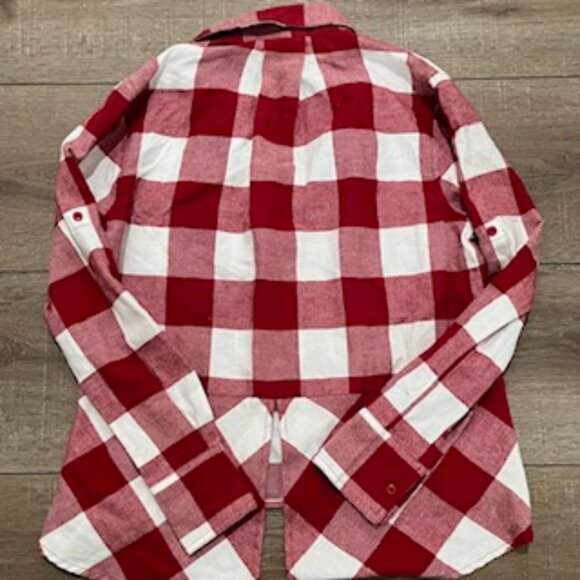 USC Red Plaid Paxton Long Sleeve Flannel Shirt Size Small - Picture 13 of 14